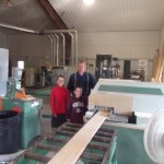 Quatily Control on the end matcher end matched douglas fir flooring