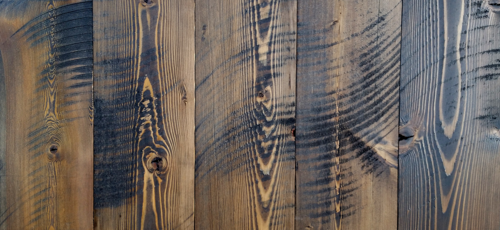 Rustic wood accent wall