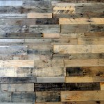 Reclaimed wood pallet boards