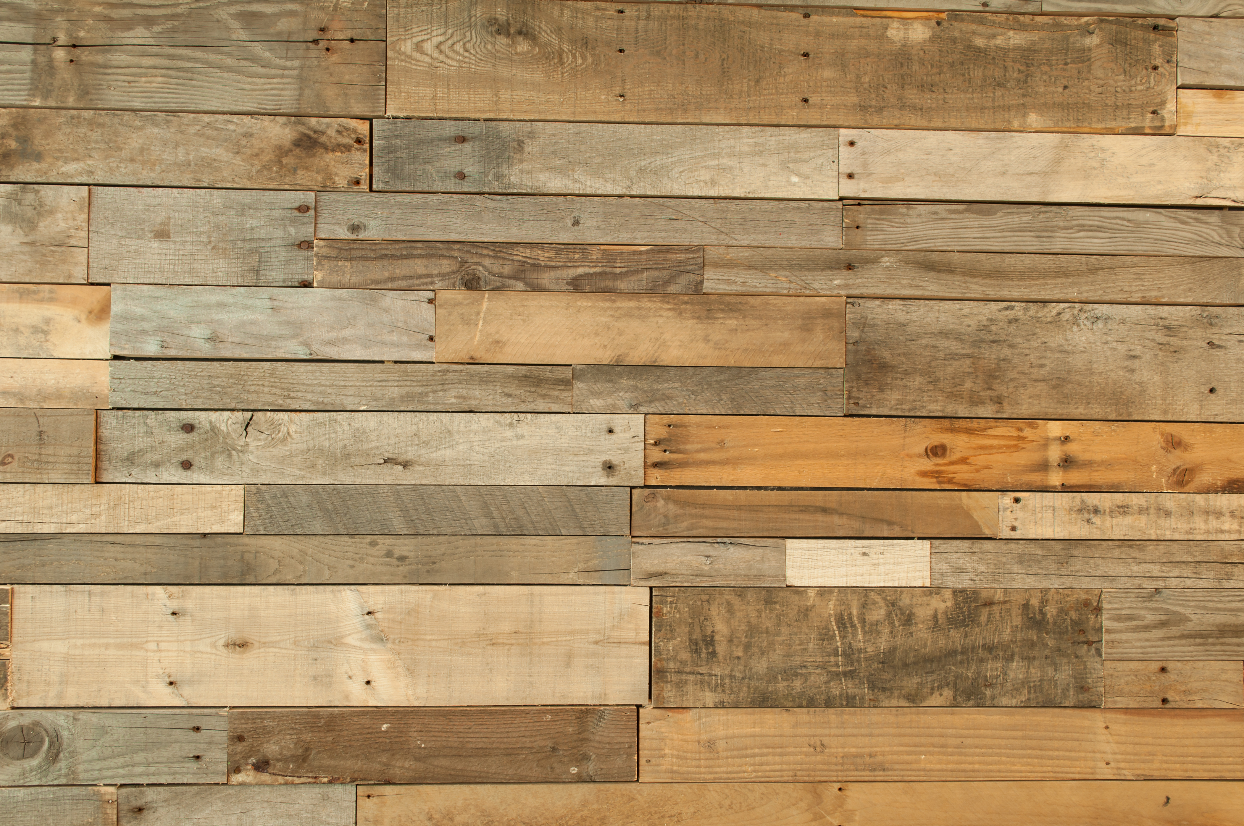 Reclaimed wood wall paneling