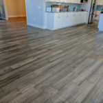 Grey rustic wood flooring
