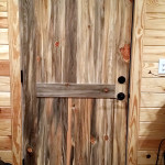 Blue pine door