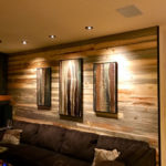 blue pine T&G wall paneling