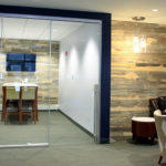 blue pine paneling