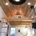 blue pine ceiling