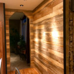 Beetle kill pine wall paneling