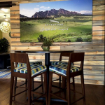 blue pine accent walls