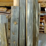 Beetle kill pine lumber dark blue stain
