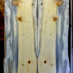 Beetle kill pine slabs book match pair