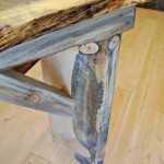 Blue stain pine table