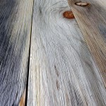 Pre-finished wire brushed blue stain flooring
