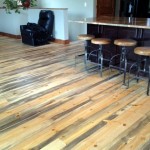 Beetle kill blue stain pine flooring