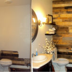 Pallet wood wall
