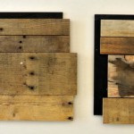 Recycled wood wall panels