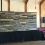 rustic wood wall