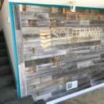 reclaimed wood wall