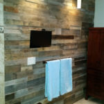 reclaimed wood wall