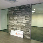 prefabricated wood accent wall