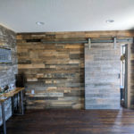 reclaimed wood wall