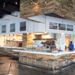 rustic pallet wood wall