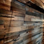 recycled wooden pallet wall paneling
