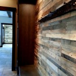 shipping pallet wood wall covering