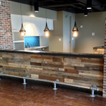 recycled wood bar