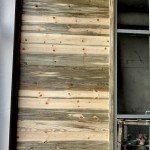 blue pine wood wall