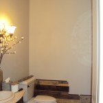 Bathroom wall pallet wood