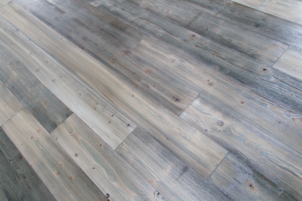 Barnwood grey hardwood flooring Sustainable Lumber Company