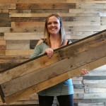 Pallet wood wall
