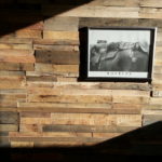 reclaimed wood wall