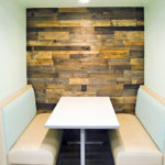 recycled pallet wood wall paneling