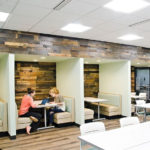 reclaimed wood wall