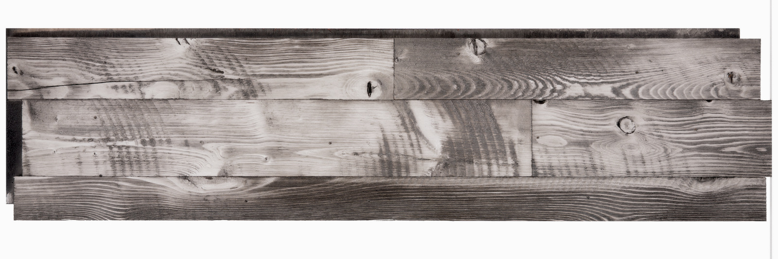 Grey wash wood wall panel