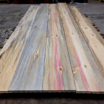 blue and pink stain