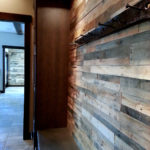 reclaimed wood wall