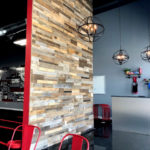 reclaimed wood wall