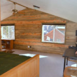 blue stain pine paneling