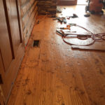 Hand scraped hardwood floors
