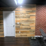 blue pine wood panels