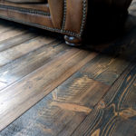 textured wood floors