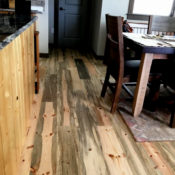 Beetle Killed blue stain pine flooring