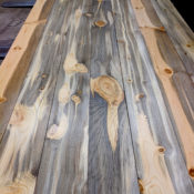 Blue stain pine flooring