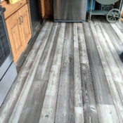 Random width fir flooring