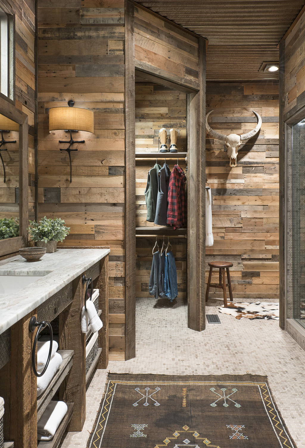 Authentic Reclaimed Pallet Wood Interior Wall Paneling