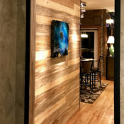 Blue stain pine planks