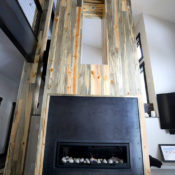 blue pine fireplace