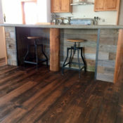 reclaimed rough sawn floor