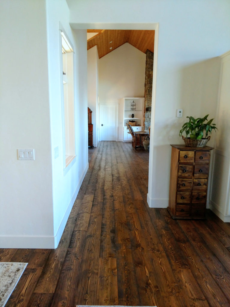 rustic hand distress fir flooring